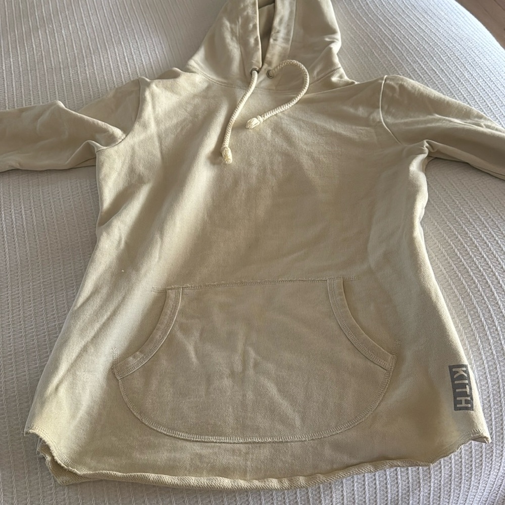 Kith raw hem side zip sweatshirt